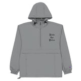 "Paid the Price" Embroidered Champion Packable Jacket