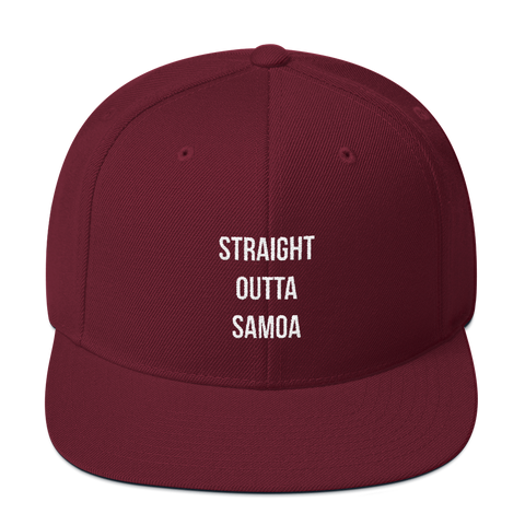 "Straight Outta Samoa" Snapback Hat
